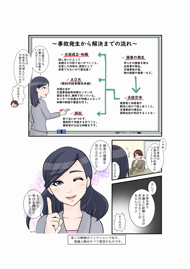 漫画で解説！「法律のとびら」交通事故② 2P